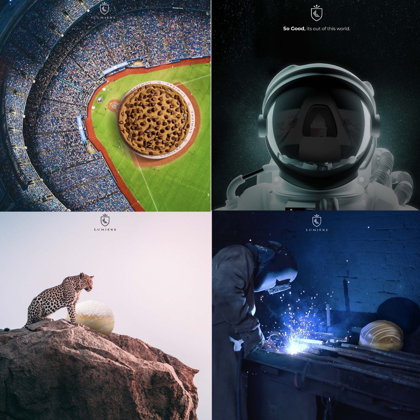 Lumiere creative food campaign artwork